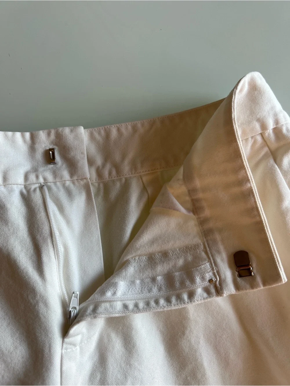 Lauren Ralph Lauren White Cotton Bermuda Knee Length Shorts Size 4